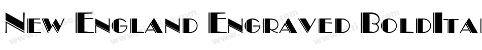 New England Engraved BoldItalic字体转换